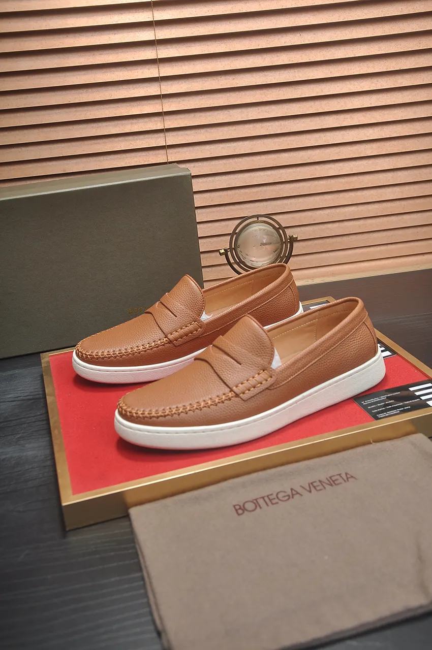 Men's shoes 💰460💶 [Botteg Venetta (BV)] (full cowhide lining) Exclusive new model Official website new model The upper is made of top-quality calfskin. Delicate feel and flowing luxurious texture. Tailored for refined men to create a noble aura. Detailed and regular Mark hand-stitching. Smooth lines. Full cowhide lining. Comfortable to wash sweat. 38-44